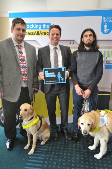 Nigel with Guide Dogs